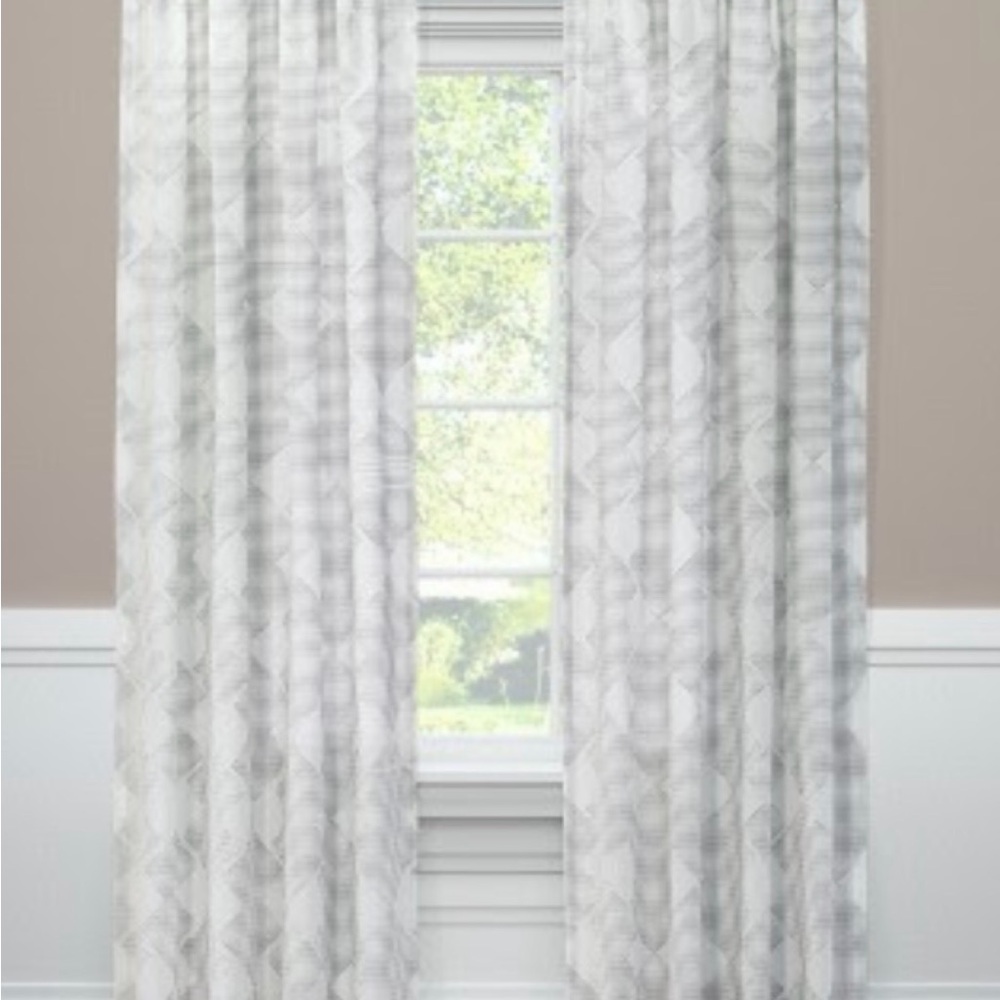 Target Threshold Sheer Curtains Geometric Patterned Fabric